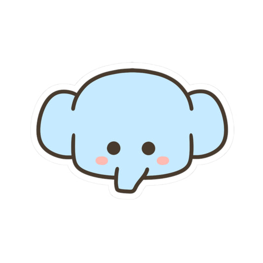 呆萌小象防水貼紙