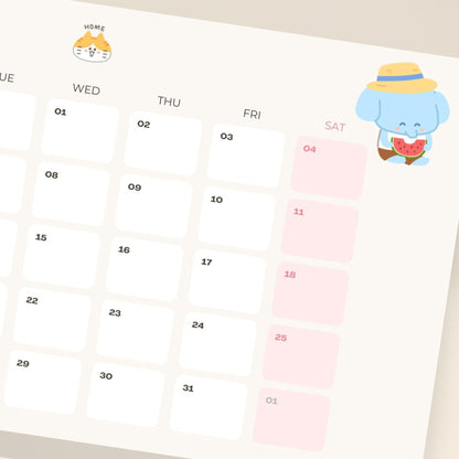 Gululu 2026 電子手帳｜和小象工廠一起的 365 天