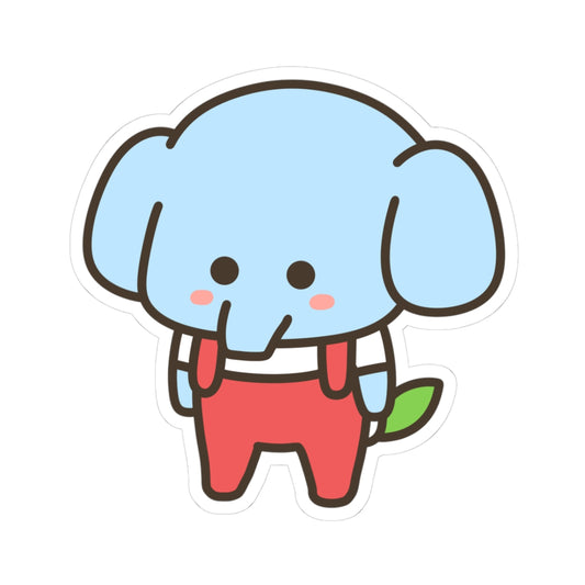 吊帶褲小象防水貼紙